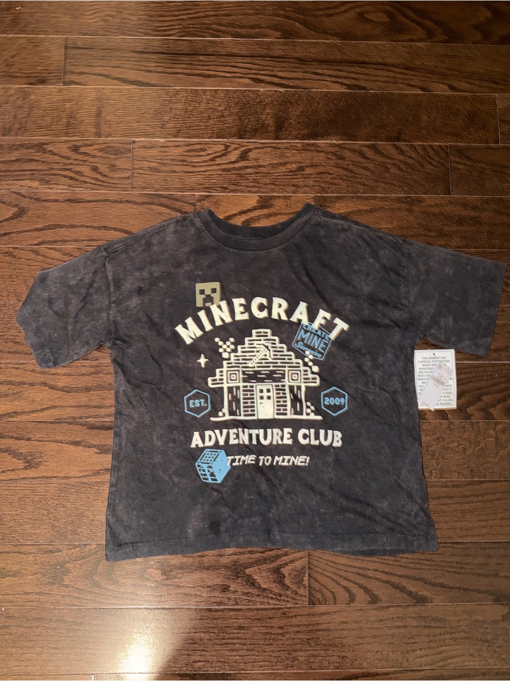 Minecraft Adventure Club Kids Graphic Tee - Black - Small